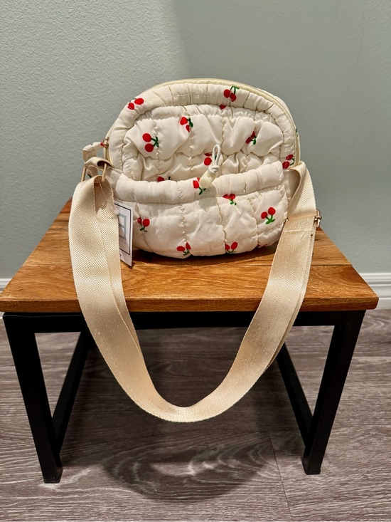 5 B Style Handbags - Cherries Quilted Cross Body Bag NWT